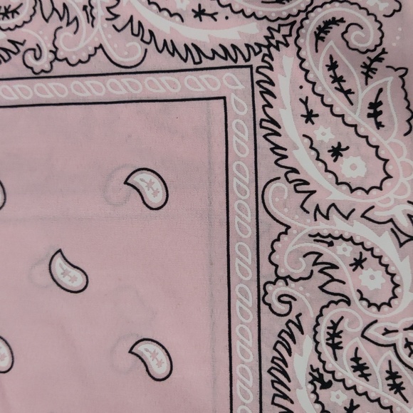 12 Pink Paisley Bandanas - Picture 5 of 5